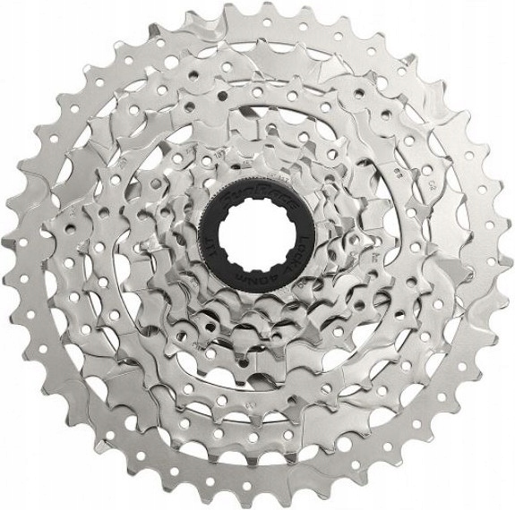Kaseta rowerowa 9-rzędowa 11-40T Mtb trekking SunRace CSM980 srebrna