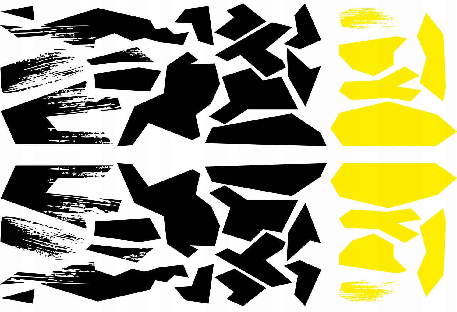 NAKLEJKI na Auto MOTYW KSZTALTY SZARPANE 91x588 cm Producent code MG1308