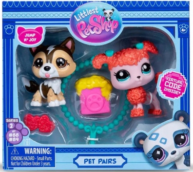 Figurki Lps seria 2 Littlest Pet Shop zestaw Pudel Owczarek 88 89