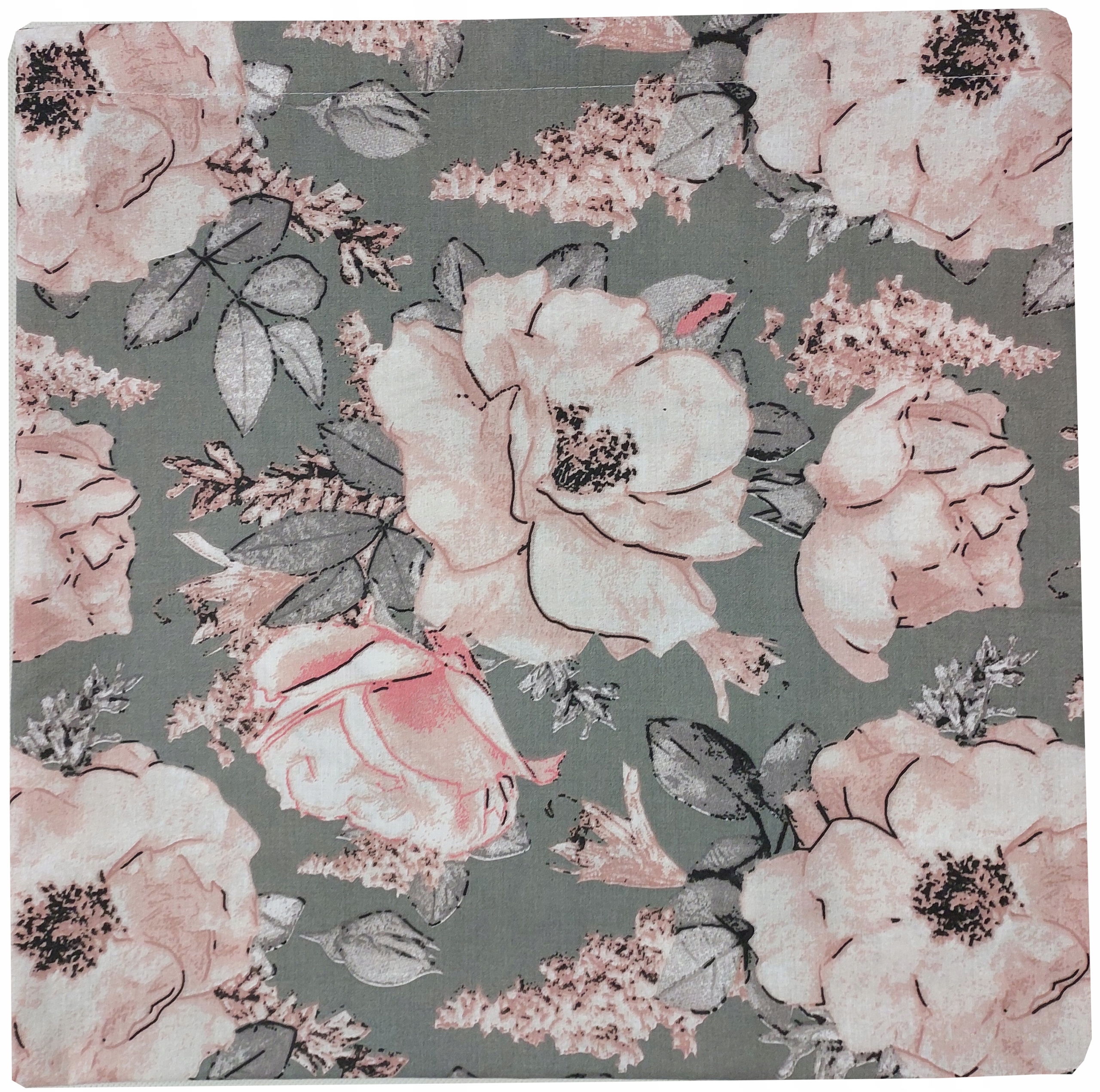 POSZEWKA BAWEŁNIANA 40X40 NA JAŚKA SZARA KWIATY EAN (GTIN) 5068652021687