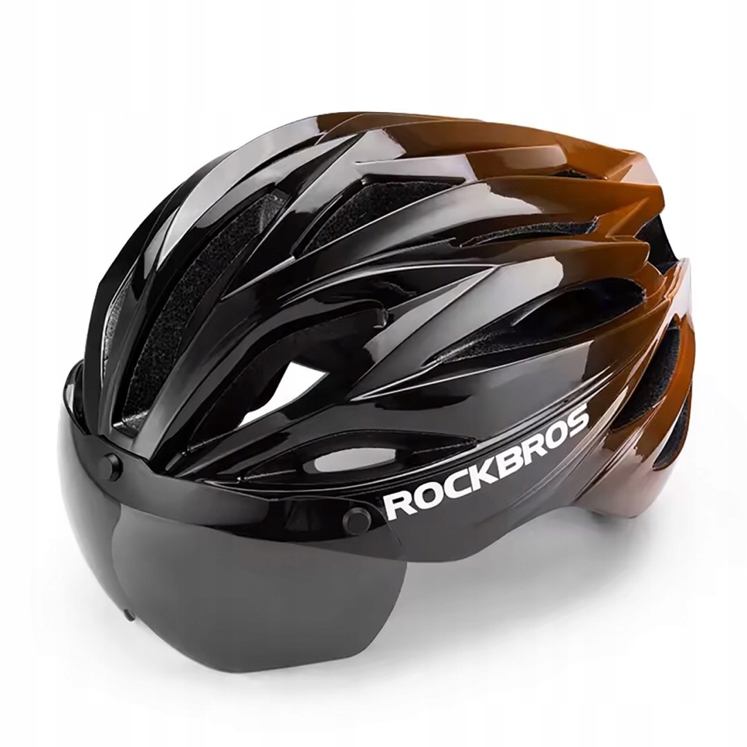 Cyklistická přilba s odnímatelnými brýlemi a Uv filtrem unisex černá