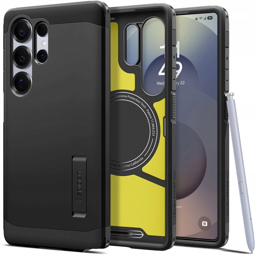 Etui Spigen Tough Armor MagSafe na Samsung Galaxy S25 Ultra czarne