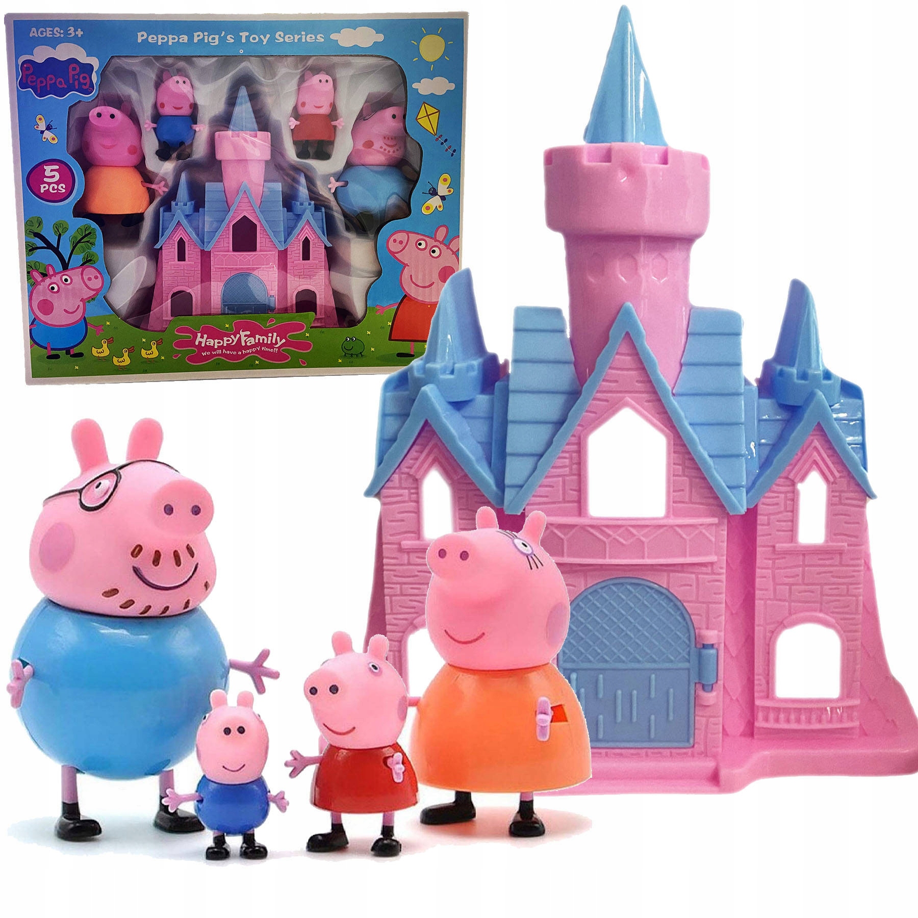 

Świnka Peppa Figurki Mama Tata George Zamek Pałac