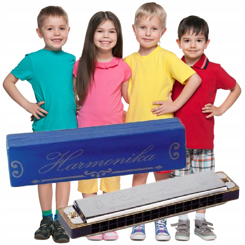 HARMONIJKA dla DZIECKA Ustna INSTRUMENTY Muzyczne