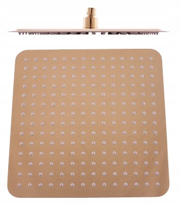 Rav Hlavová sprcha hranatá kovová 30x30 cm zlato, Farba: Zlatá lesklá