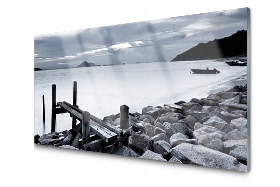 

Panel szklany dekor Plaża 120x60 + Klej