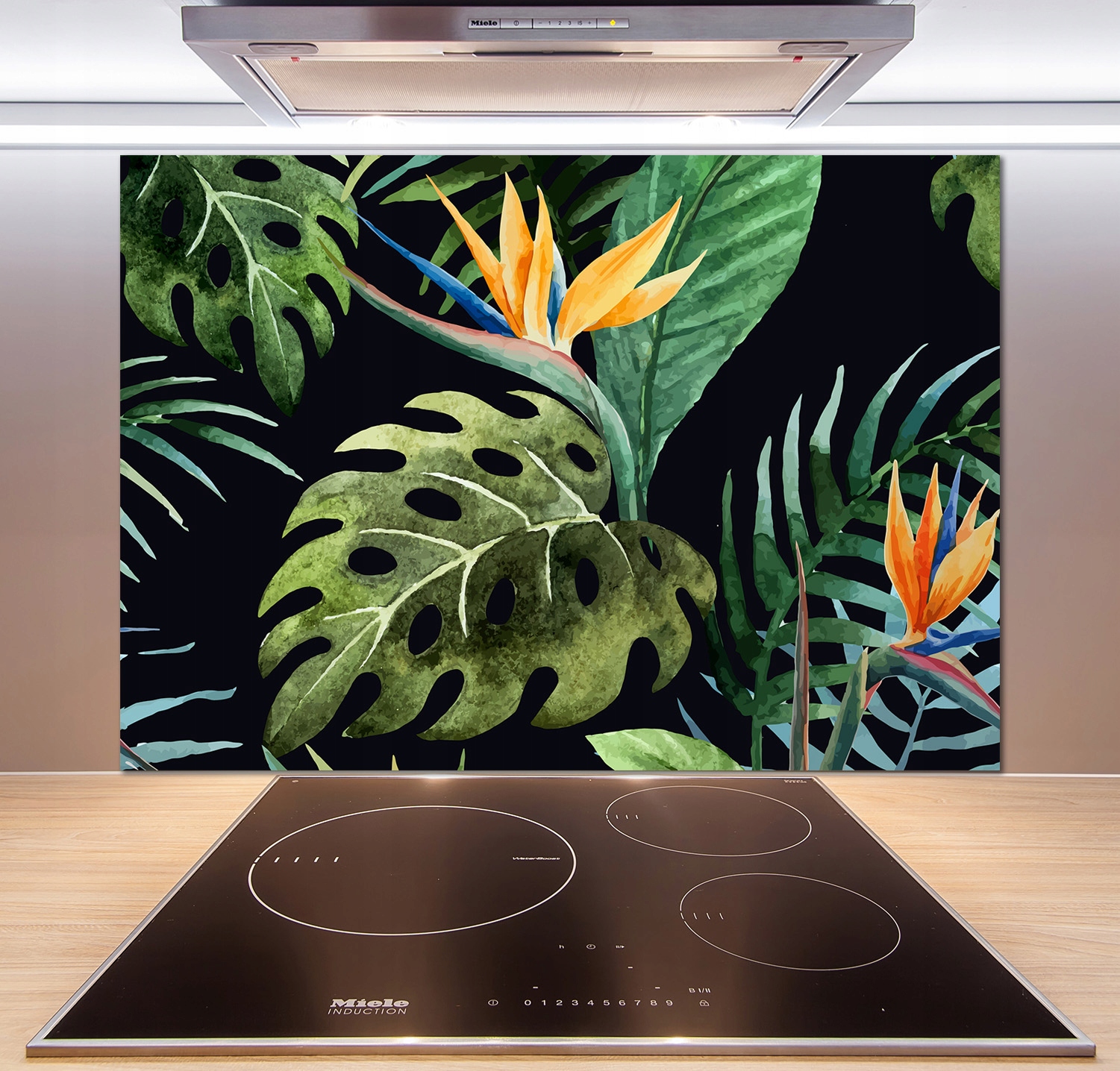 

Panel do kuchni Tropikalne kwiaty 100x70 cm + Klej