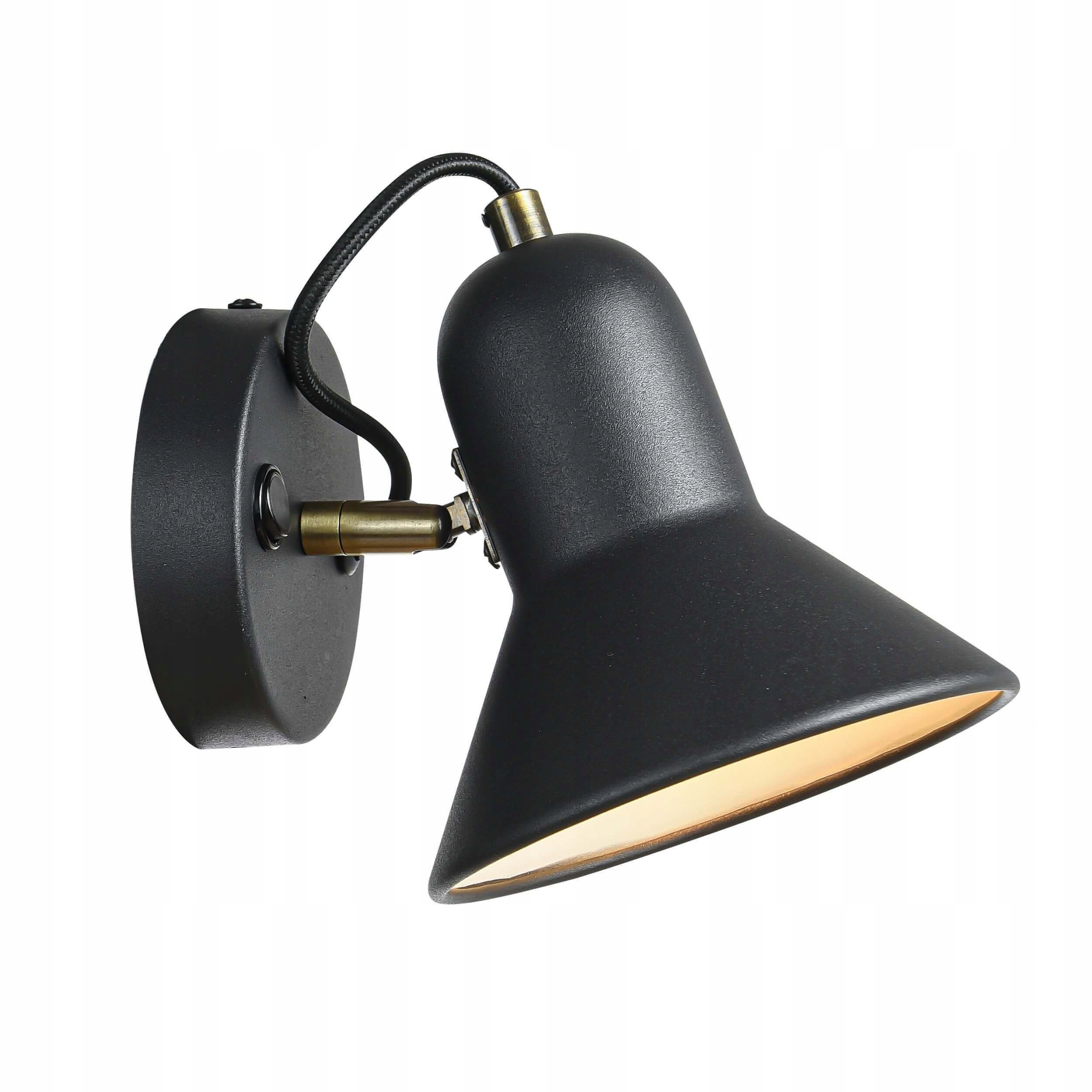 Light Prestige Nástěnné svítidlo Astama E27 černé, nastavitelné, kovové, moderní