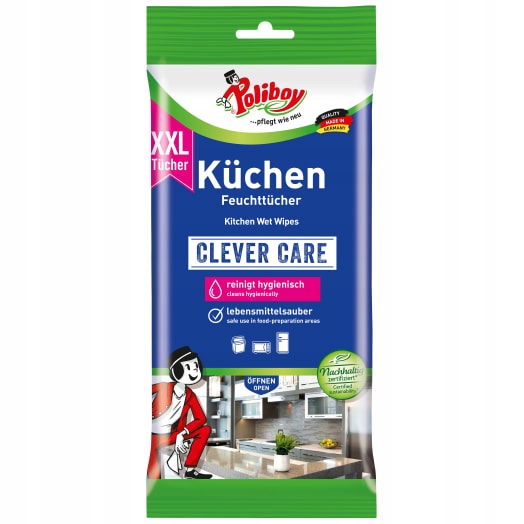 Levně 3x Poliboy Vlhčené utěrky do kuchyně 48 ks