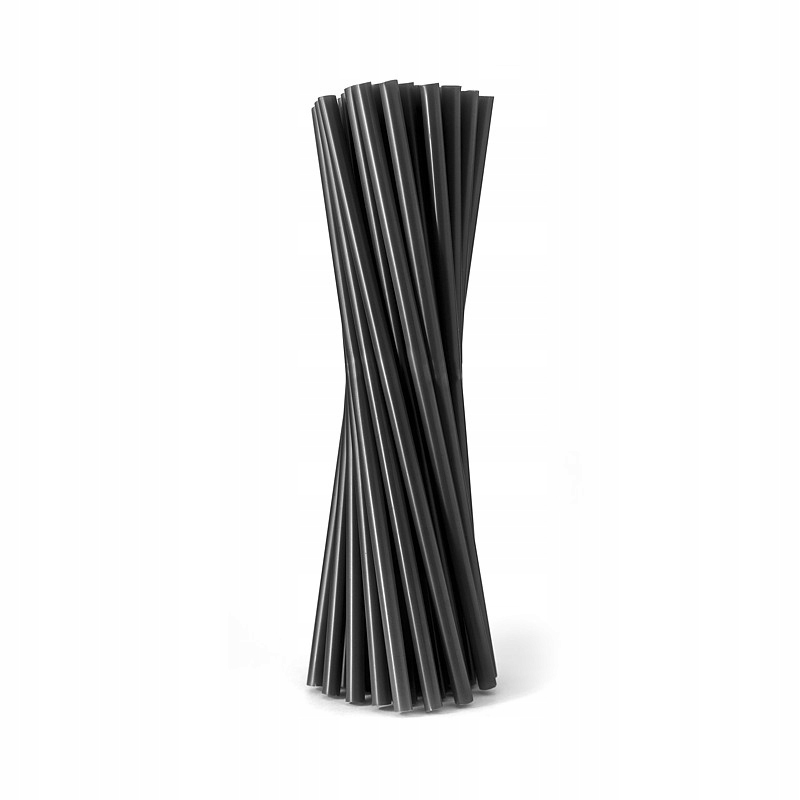 

Słomki Proste Rurki Shake Czarne 24cm 500szt