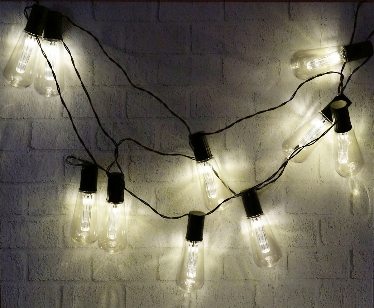 LAMPKI GIRLANDA ozdobne ŻARÓWKI EDISON NA BATERIE Marka Polux