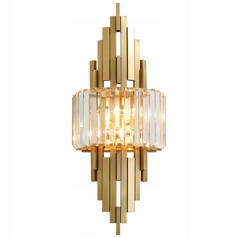Lyon Elegantná nástenná lampa 60 cm, 2xE14, zlatá