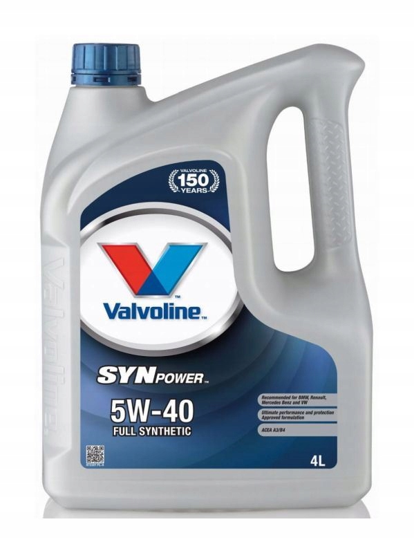 Oleje a maziva Valvoline Synpower 5W40 4L