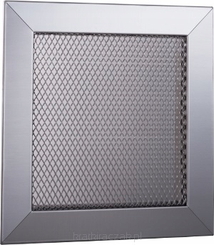 Ventilační mřížka kovová se síťkou 140x140