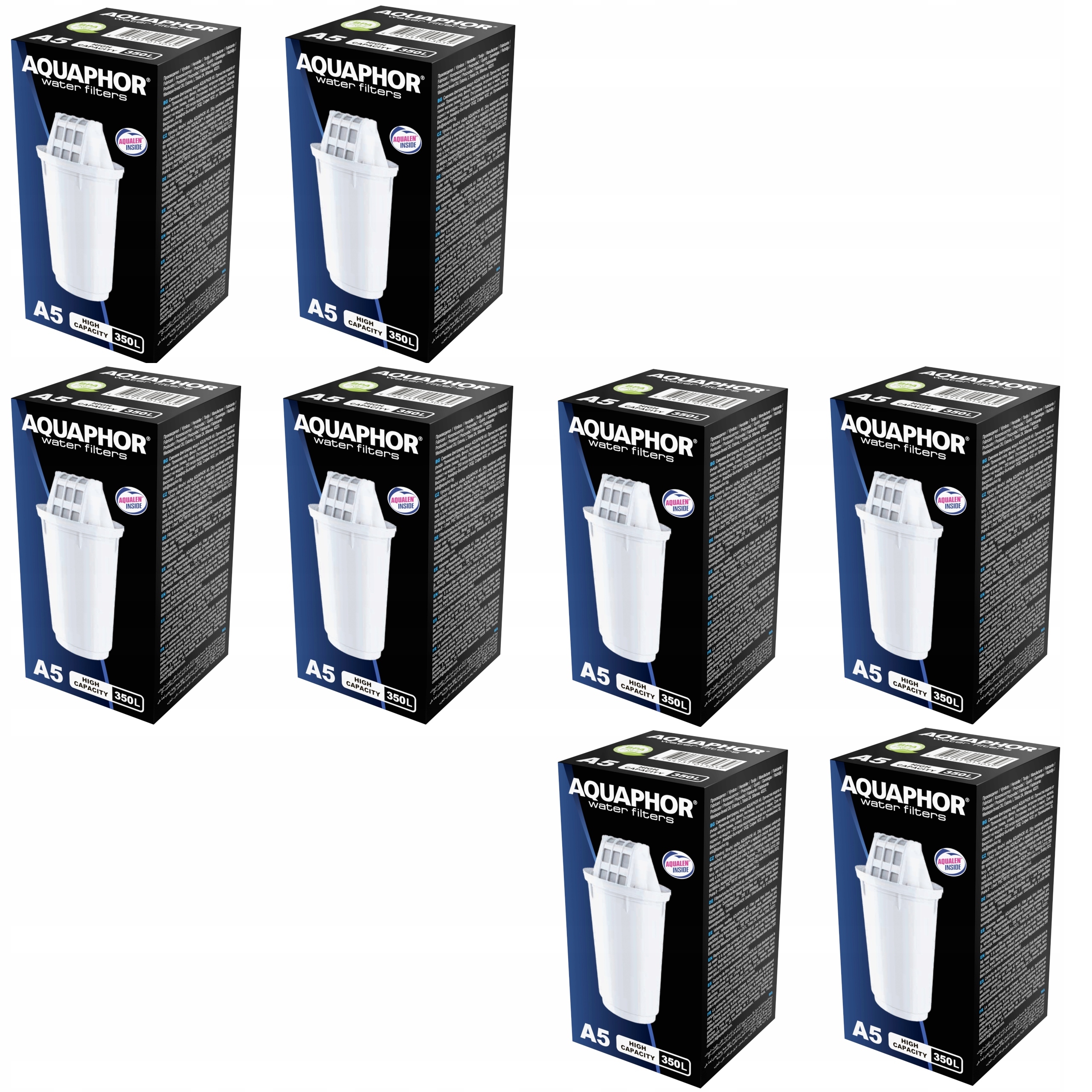 Filtrační patrona Aquaphor A5, 8 ks 350 l, kompatibilní s konvicemi