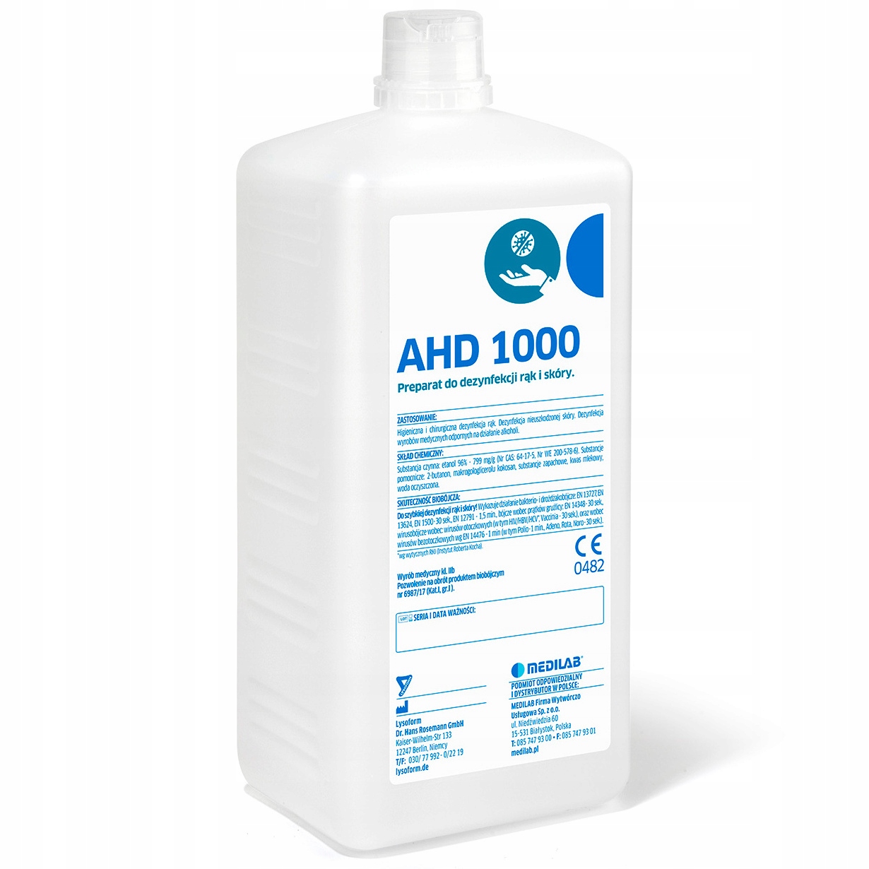 

Płyn do Dezynfekcji Rąk Spray Medilab Ahd 1000ml