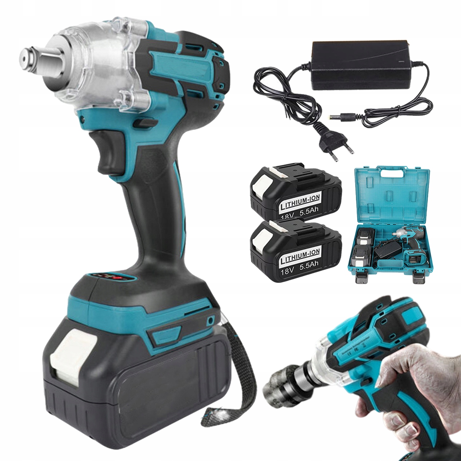 Bezkartáčový Akumulátorový Rázový Utahovák 21 V 650 Nm Pro Stavbu A Dílnu