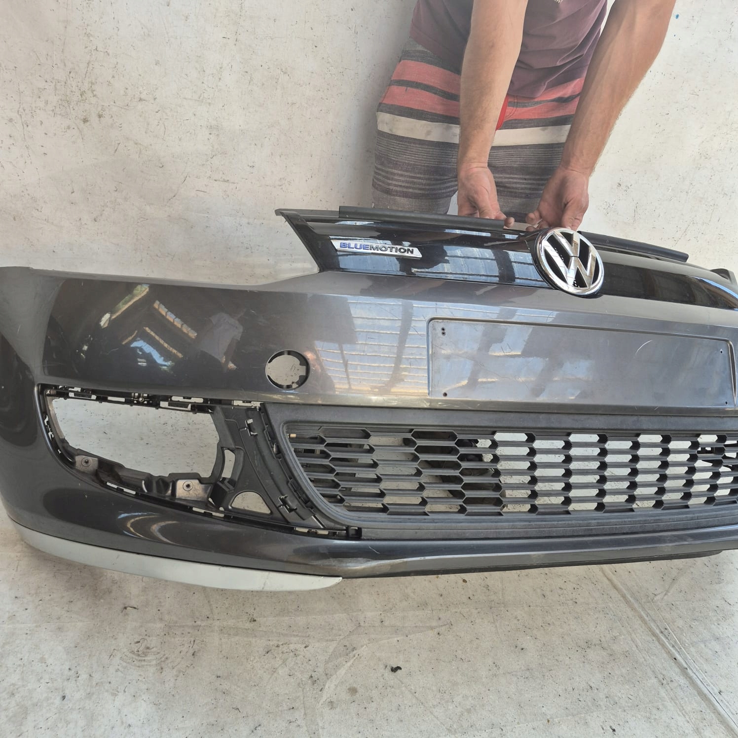 VW POLO 6R V 09- bumper front front BLUEMOTION