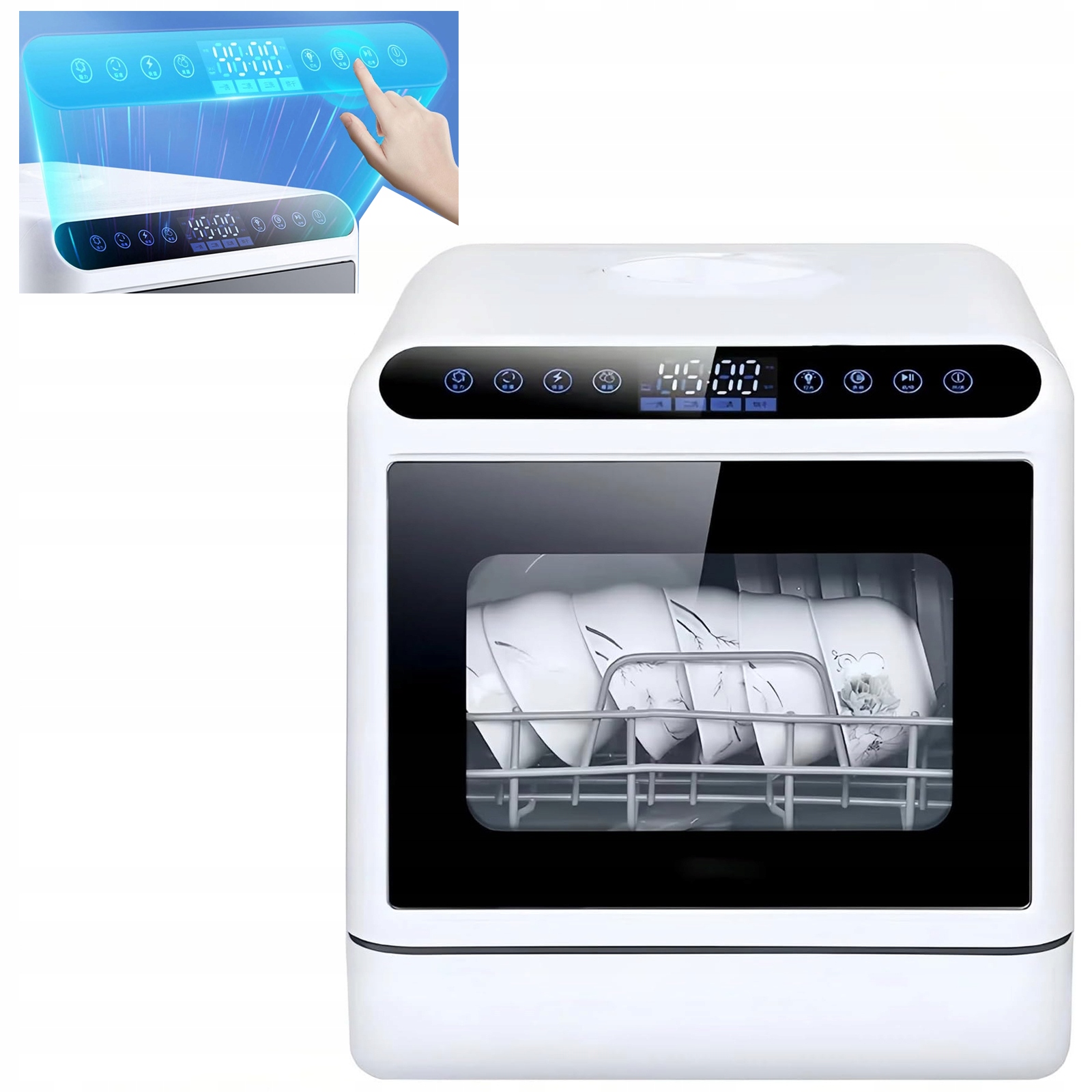 Zmywak Nablatowy Kamper Mały Turystyczny 2W1 Z Turystycznym Zbiornikiem Na Wodę