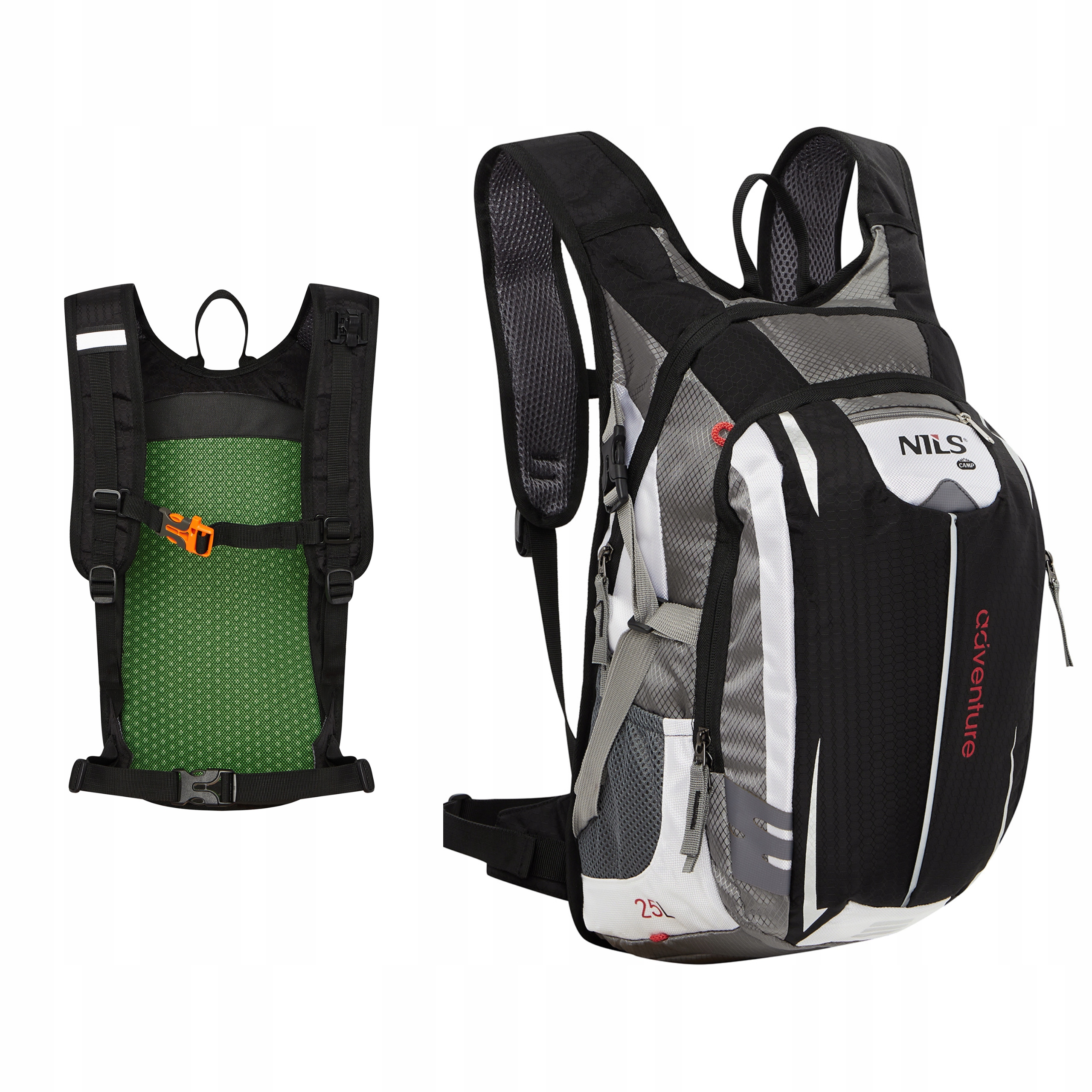 Plecak turystyczny sportowy 25L czarny góry rower trekking Nils Camp