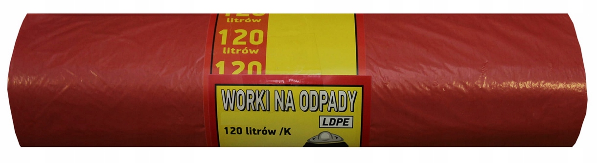 

Worki na odpady śmieci 120l 10 szt. czerwone grube