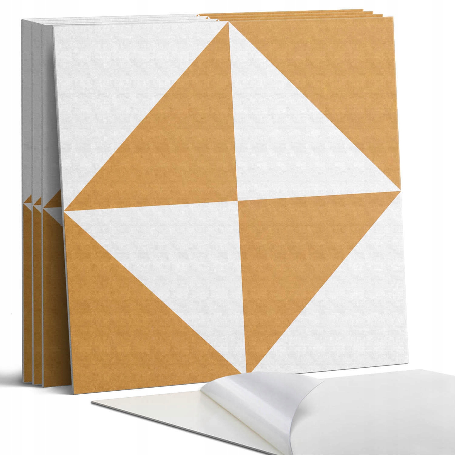 Sada Pvc dlaždic Geometrie trojúhelníků zasazená do čtverců 4 x 50 x 50 cm