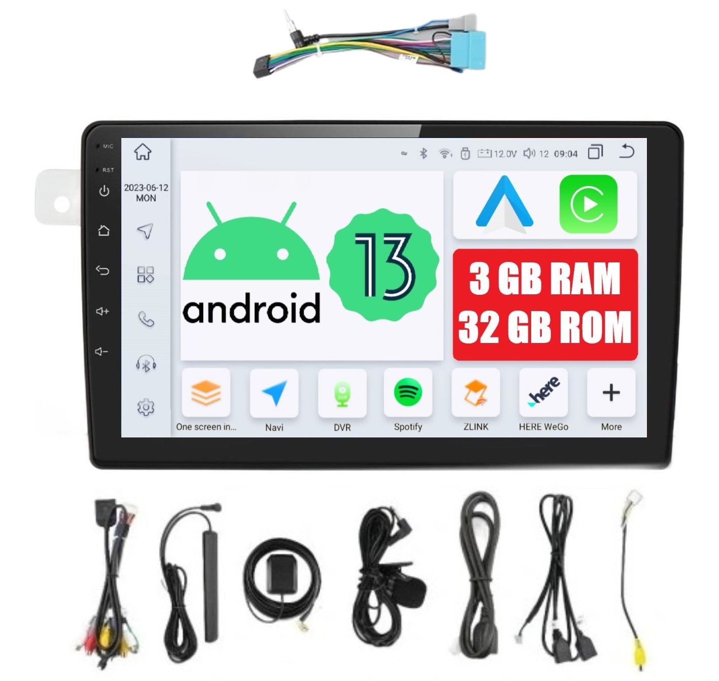 Navigace 2DIN Android Suzuki Grand Vitara 2 II 3/32 Gb Dsp Carplay Lte