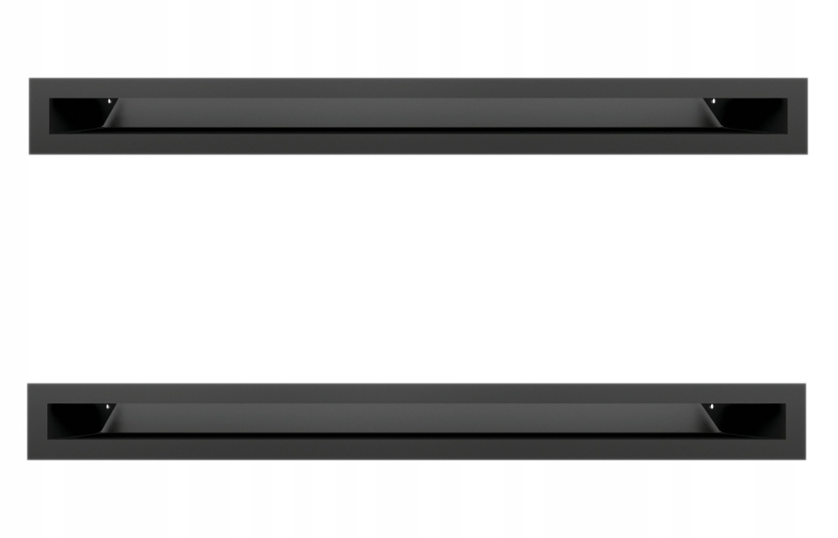 Kratki krbové Luft jednoduché černé 60x600 2ks