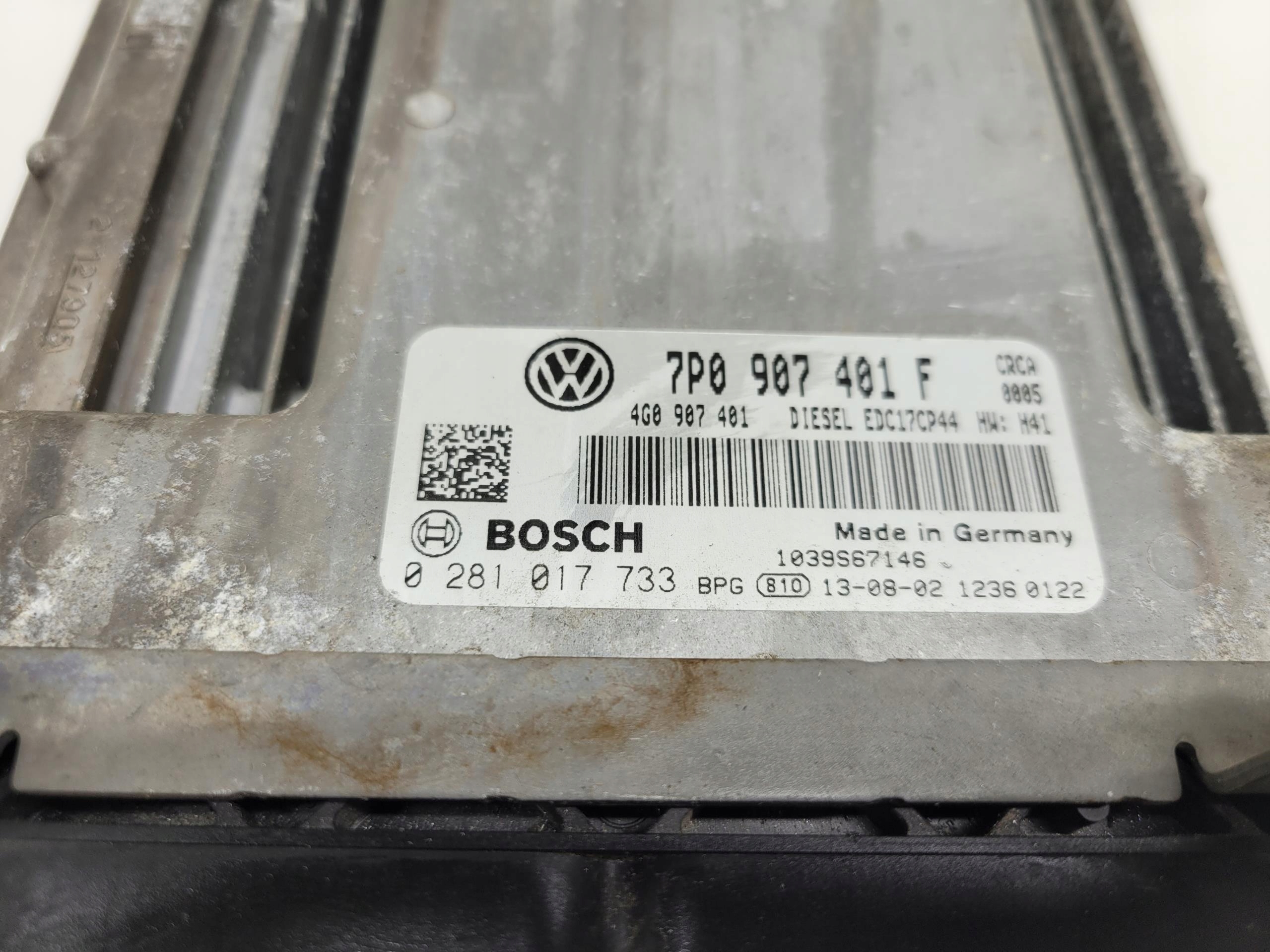 computer control unit of the engine 3.0 TDI VW TOUAREG II 7P 7P0907401F