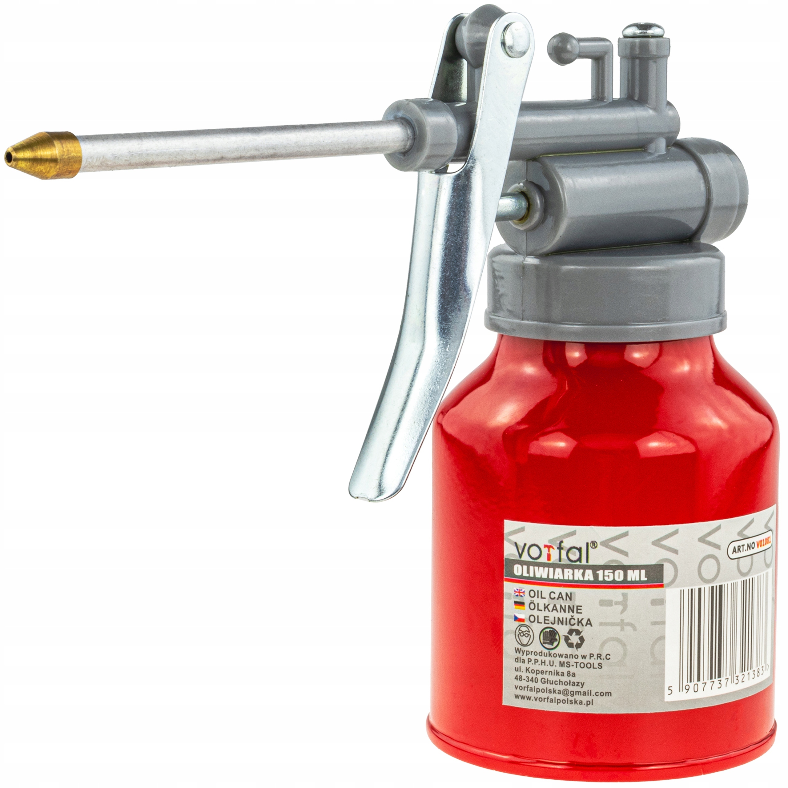 OLIWIARKA OLEJARKA SMAROWNICA RĘCZNA METALOWA APLIKATOR Z FILTREM 150ml