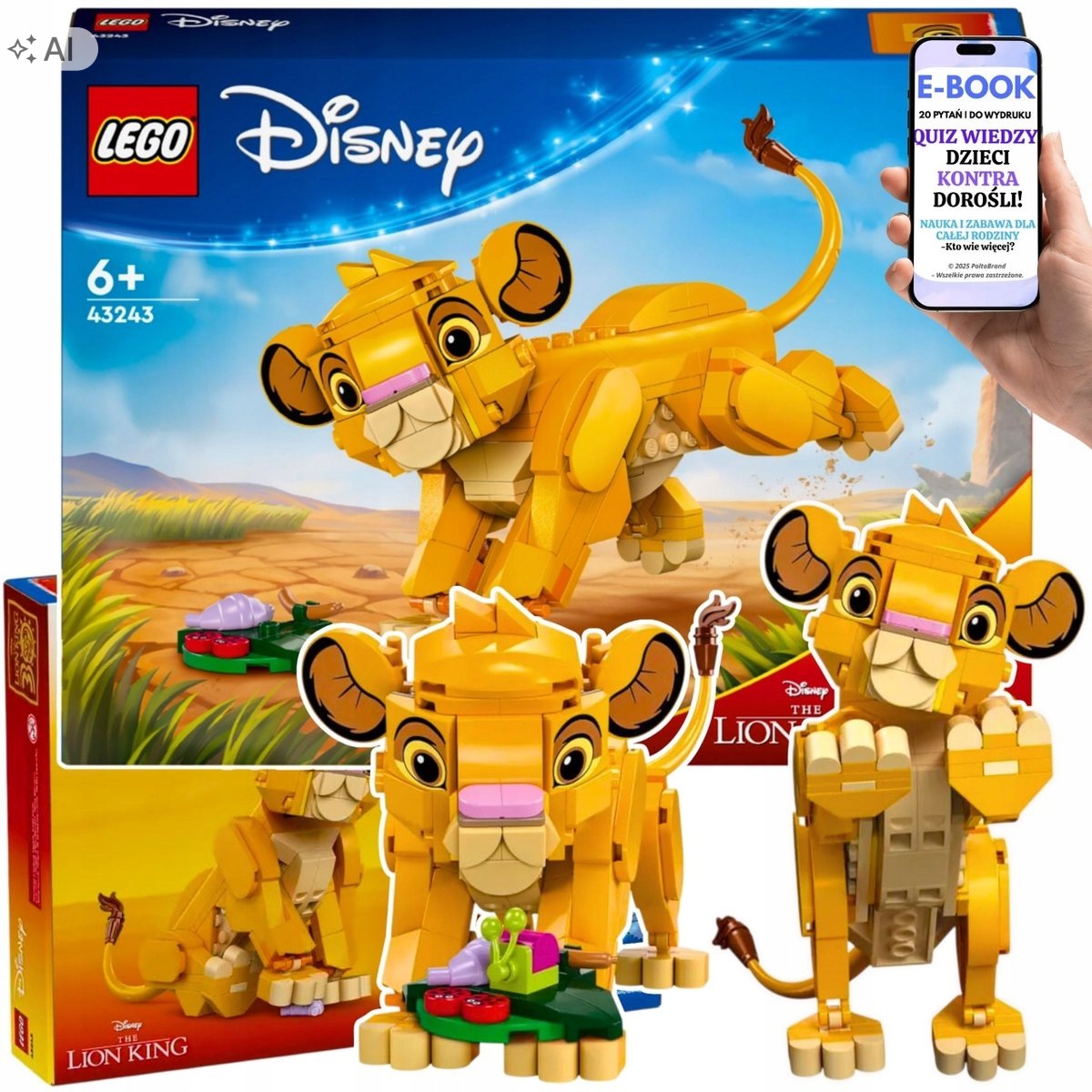 Lego Klocki Simba Filmu Król Lew Disney Figurka Dla Niej EBOOK-2