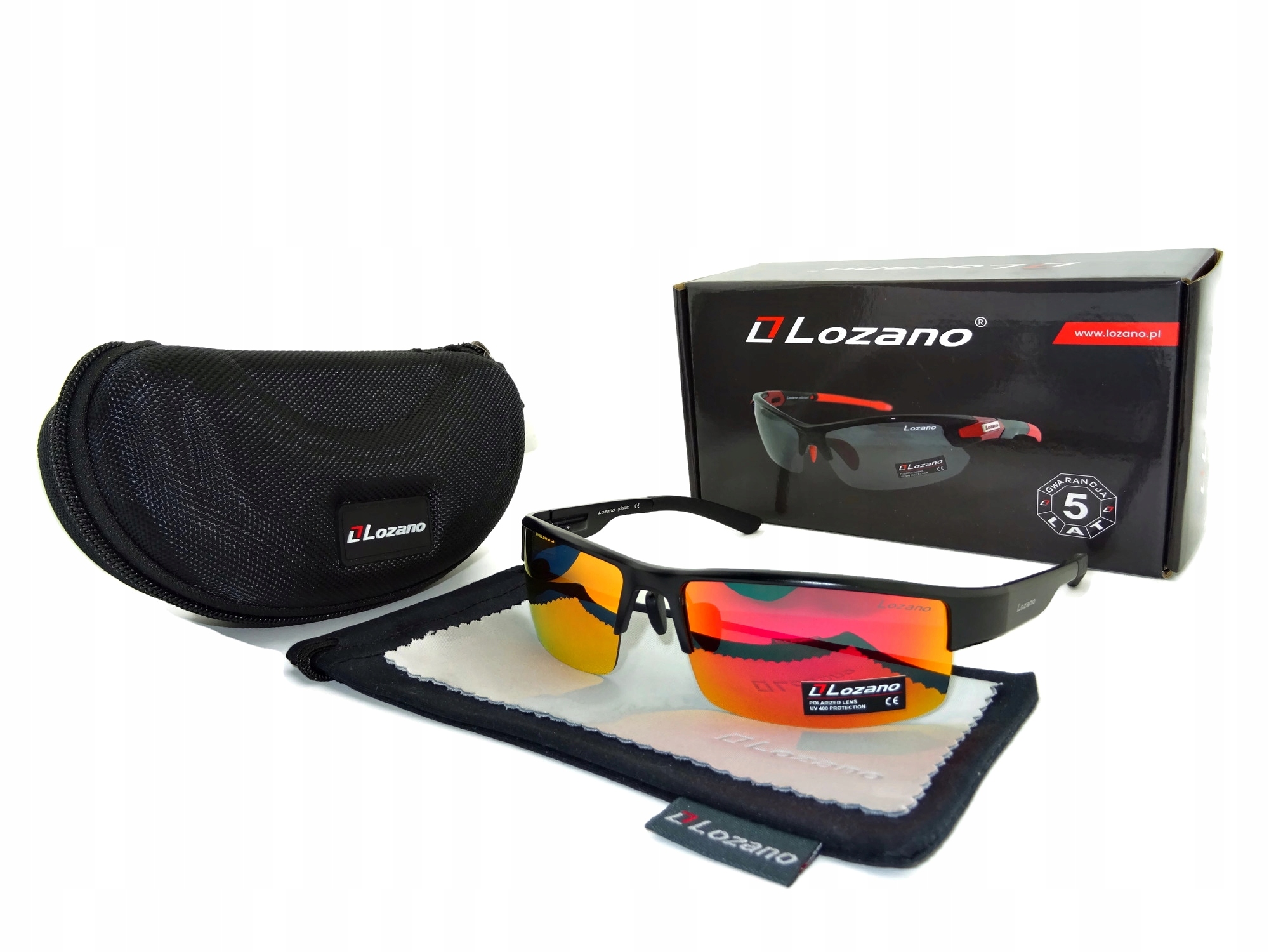 Značkové pánské sluneční brýle Lozano Polarizační UV400 Set