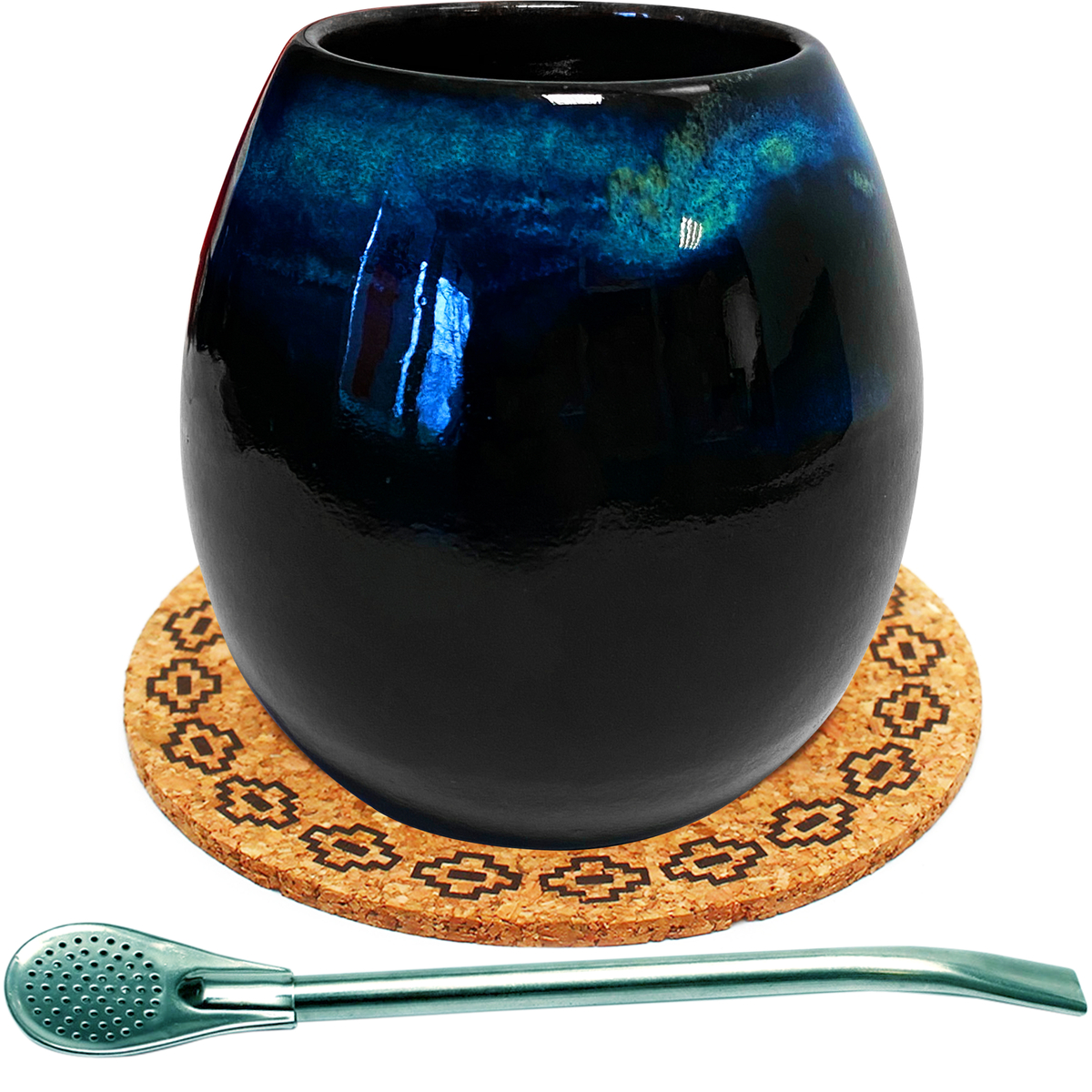 Levně Yerba Mate Aurora prémiový hrnek Originální přírodní, ručně vyráběný