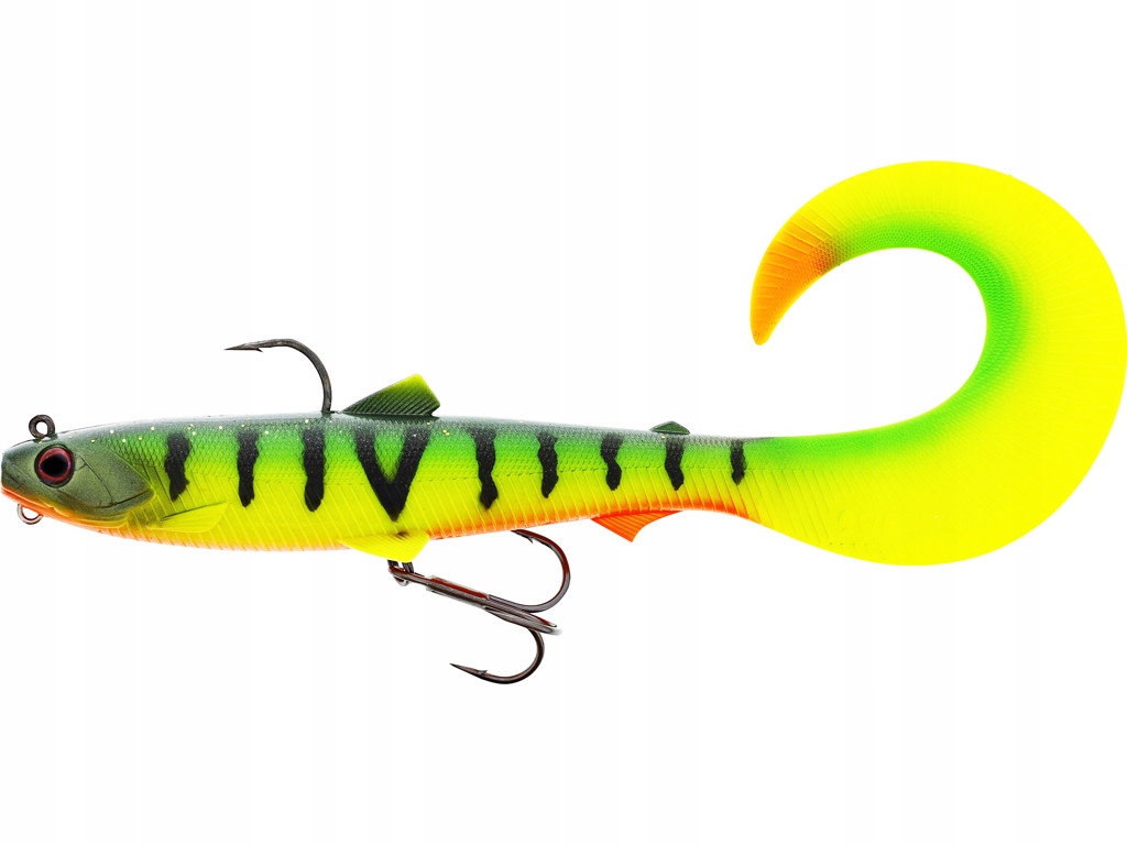 Przynęta gumowa uzbrojona Westin Bullteez Curltail R2F 16cm Tiger Perch