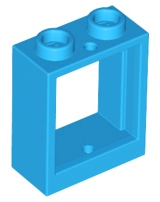 

Lego 60592 Okno Rama Okna 1x2x2 lazurowe Nowe (1g)