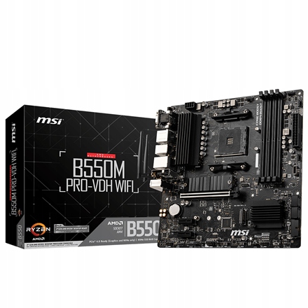 Msi B550M Pro-vdh Wifi Rodzina procesorów Amd Gniazdo procesora AM4