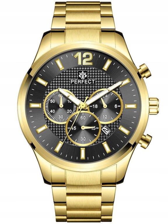 Pánské Hodinky Perfect CH01M Chronograf (zp355g) Box