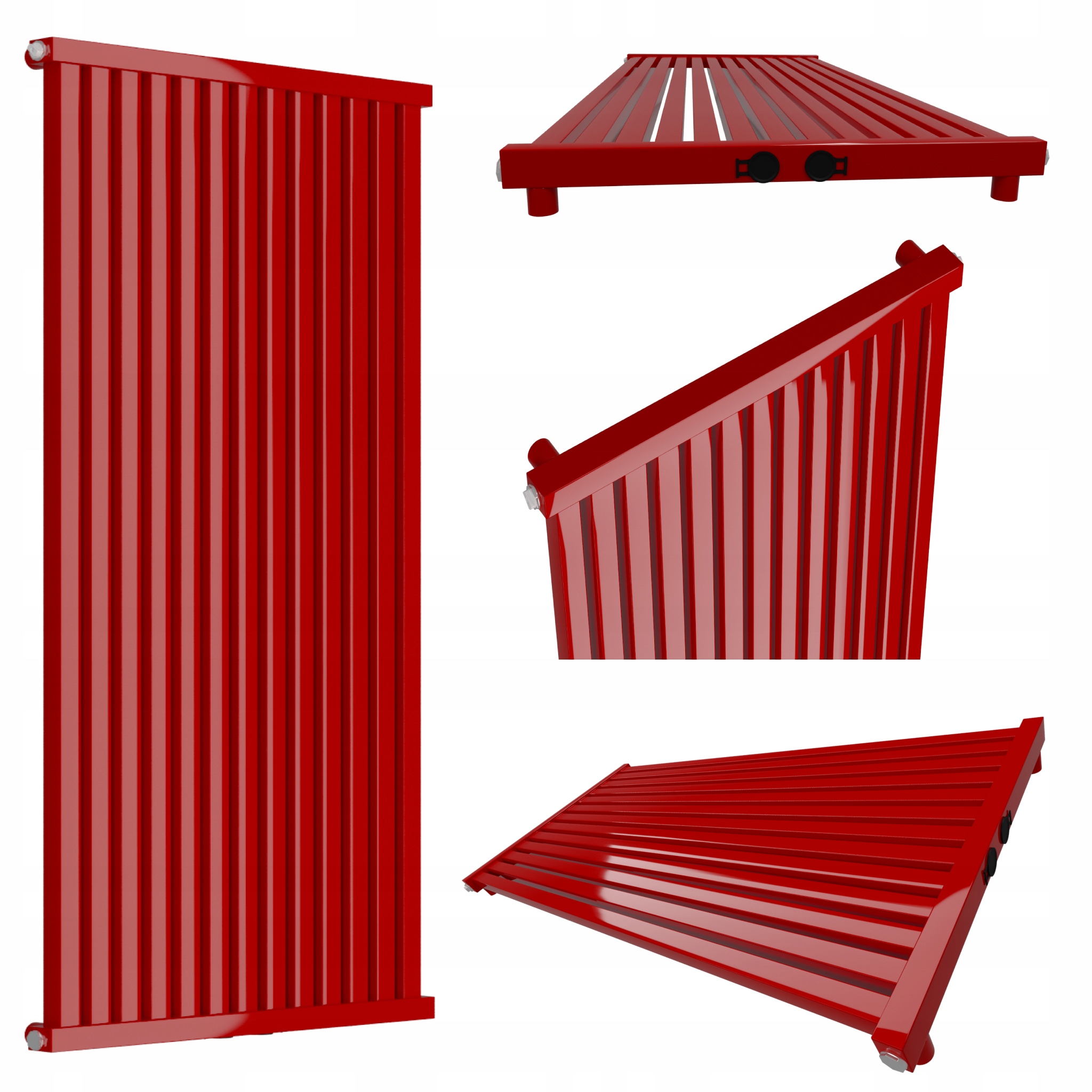 Dekorativní radiátor Radiator 160x61 Červený
