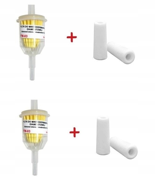 2x Mikrodermabrazní filtr 4x adaptér