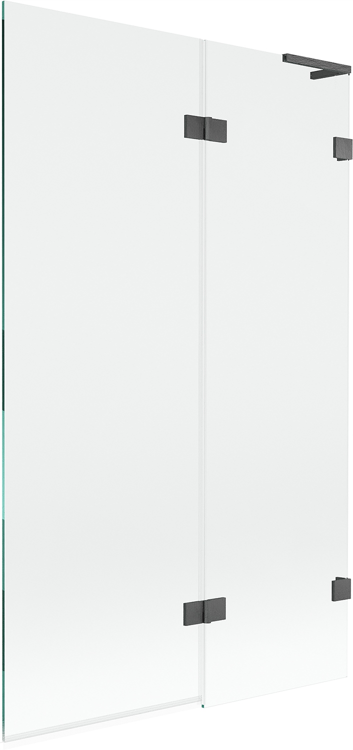 Mexen Lunar L vana přepážka dvoukřídlá pravá 110 x 150 cm, transparentní, g