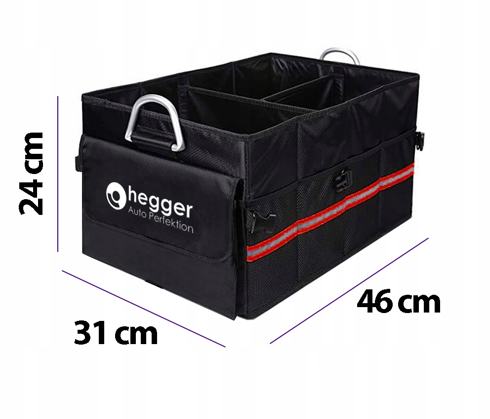 ORGANIZER DO BAGAZNIKA SAMOCHODOWEGO SZTYWNY RZEPY Weight with packaging 1 kg