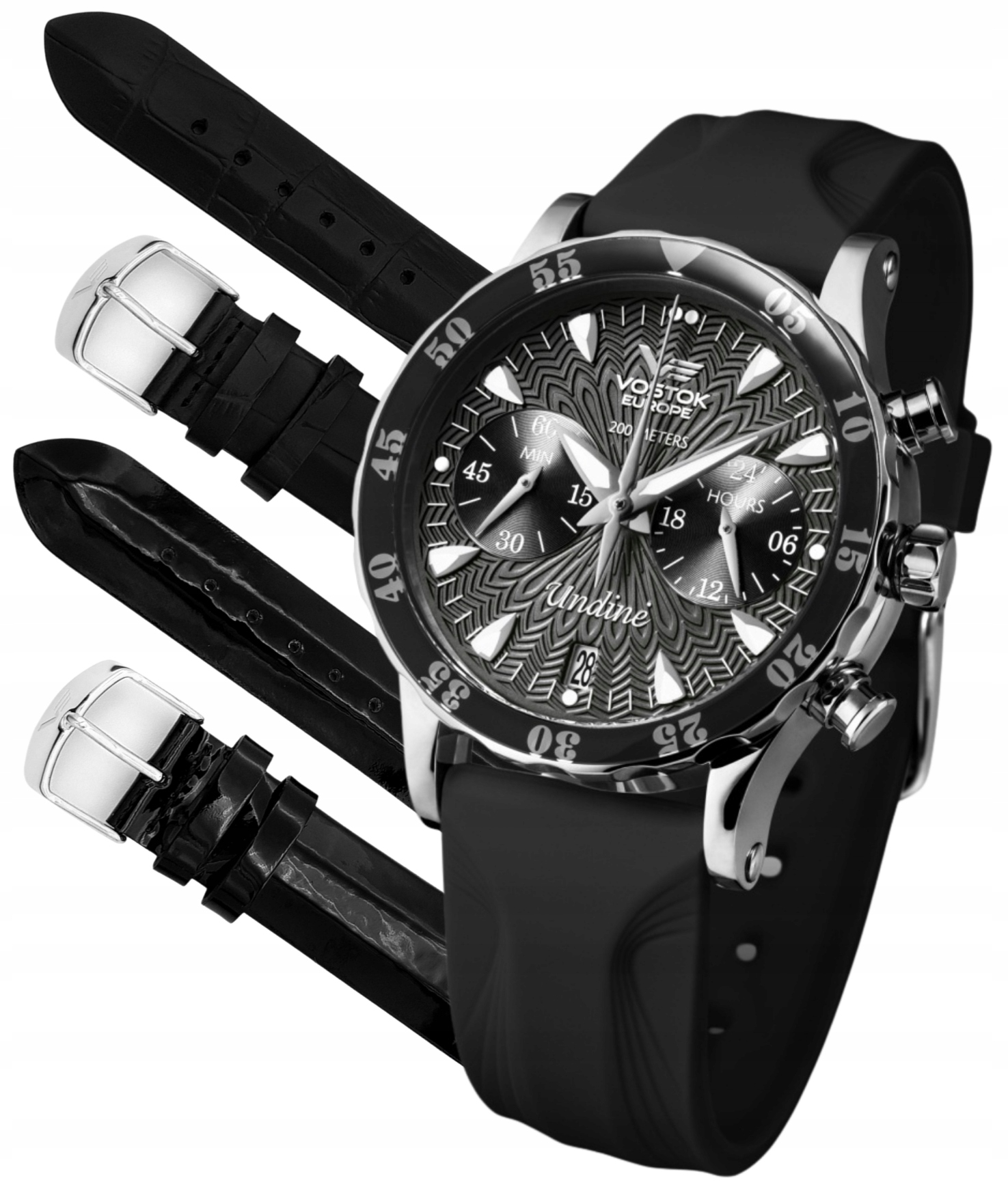 Nové originální dámské hodinky Vostok Europe VK64-515A523 Undine Chronograf