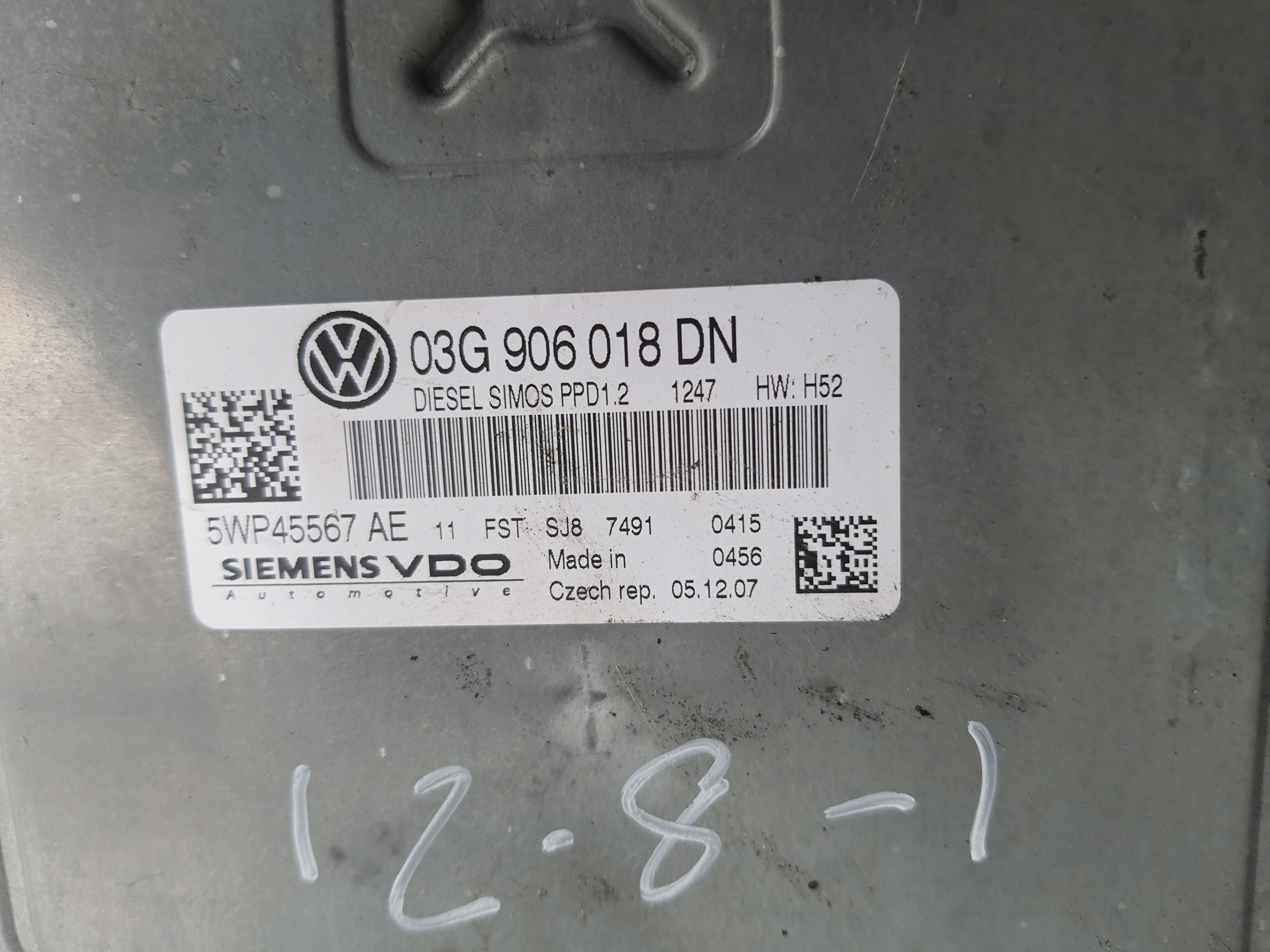 VW SEAT SKODA AUDI Computer 03G906018DN
