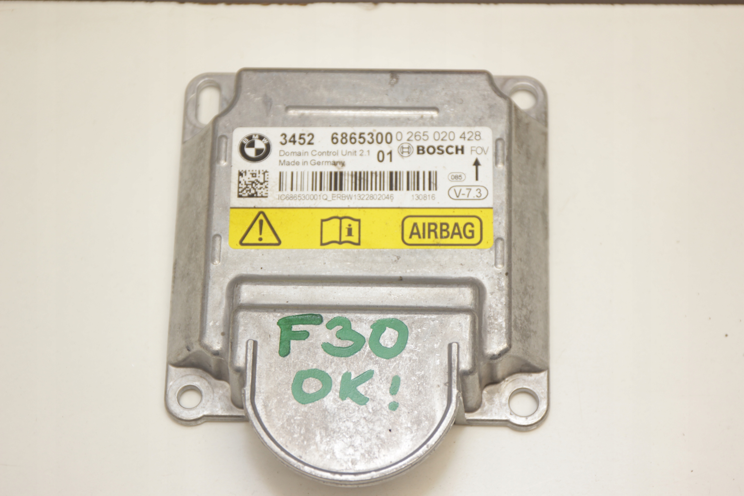 BMW F30 F36 control unit module airbag ICM 6865300