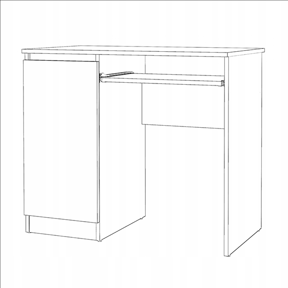 BIURKO KOMPUTEROWE BIAŁE STOLIK MEBLE 90 CM DUŻE NOWOCZESNE SZKOLNE STÓŁ Marka Stiv-Meble