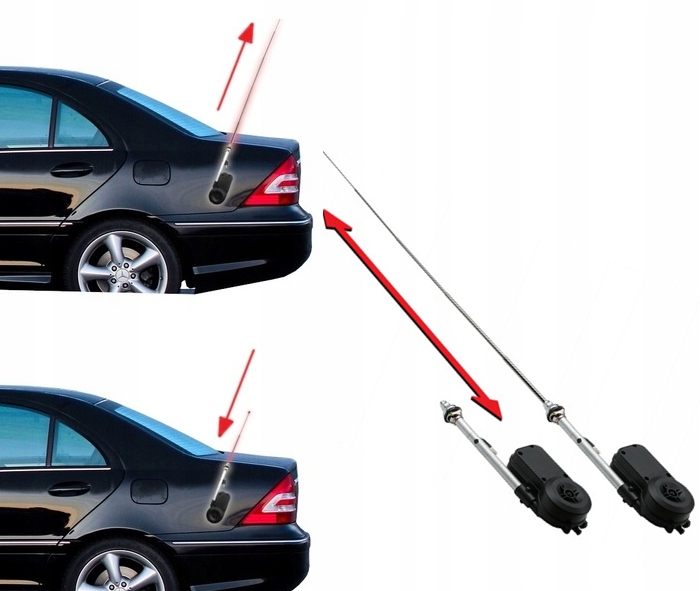 Elektrická Automatická Anténa Mercedes W124 W201 W202 Bmw E30 E36 E36