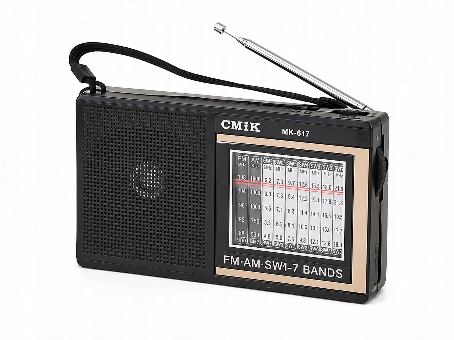 Radio Przenośne Cmik MK-617 Am Fm Sw 7 Retro