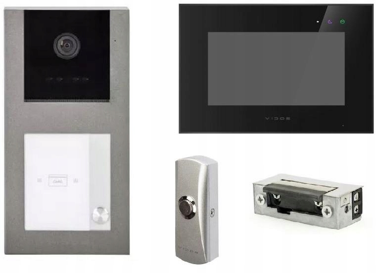 Widedodomofon Vidos X S11-1/M10B-X Tlačidlo Elektrozáves