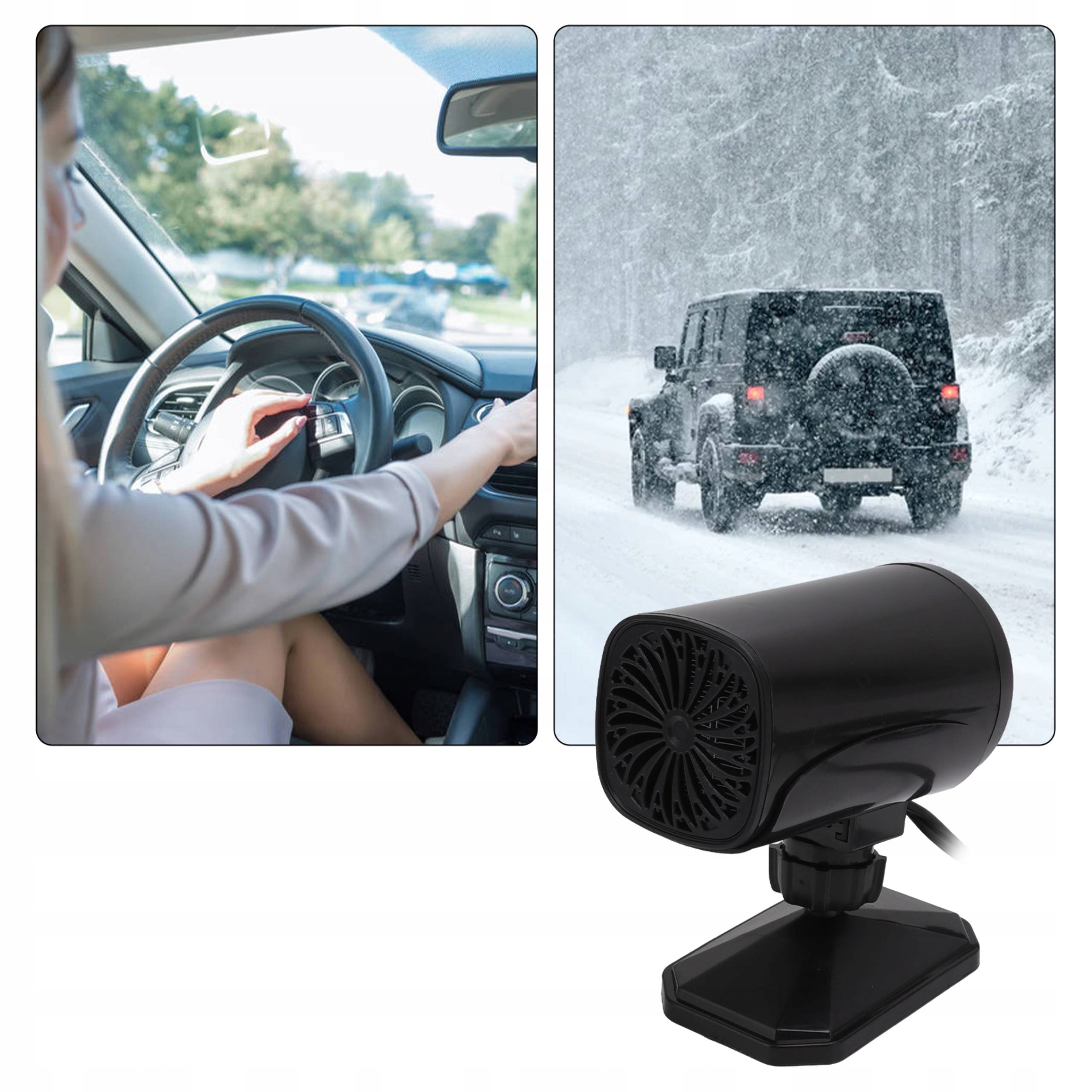 GRZEJNIK NAGRZEWNICA SAMOCHODOWA NA SZYBĘ 12V