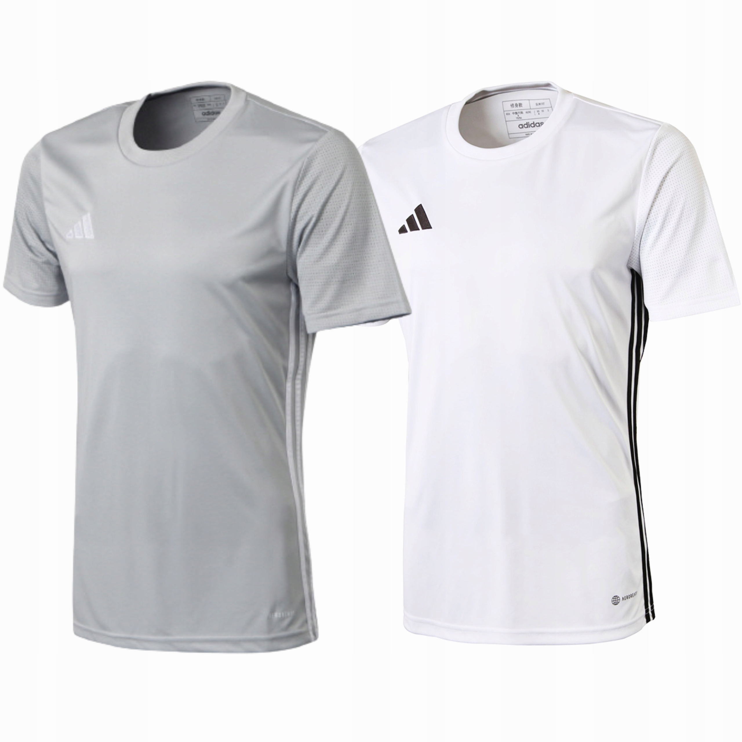 Zestaw Męski Adidas Komplet Biała Popielata Koszulka T-shirt r. M